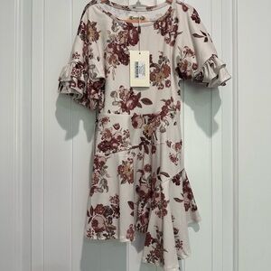 Joyfolie Emilia Ruffle Sleeve Dress